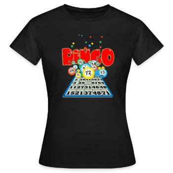 loto - T-shirt Femme - noir - Devant - AI Model Female 172 dark (172cm)