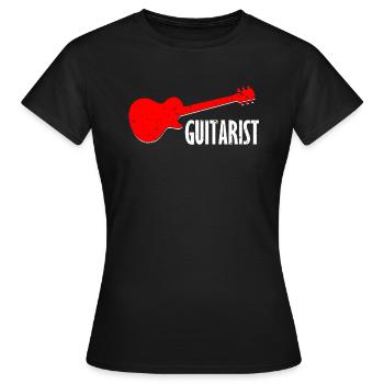 Guitariste guitariste - T-shirt Femme - noir - Devant - AI Model Female 172 dark (172cm)
