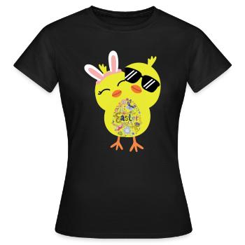 Joyeuses Pâques - T-shirt Femme - noir - Devant - AI Model Female 172 dark (172cm)