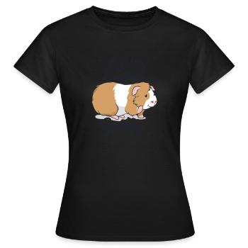 Cochon d'Inde soleil et cochons d'Inde - T-shirt Femme - noir - Devant - AI Model Female 172 dark (172cm)