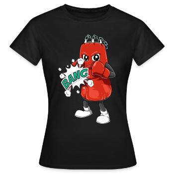 Boxe boxe boxe boxe de boxe de boxe pour un - T-shirt Femme - noir - Devant - AI Model Female 172 dark (172cm)