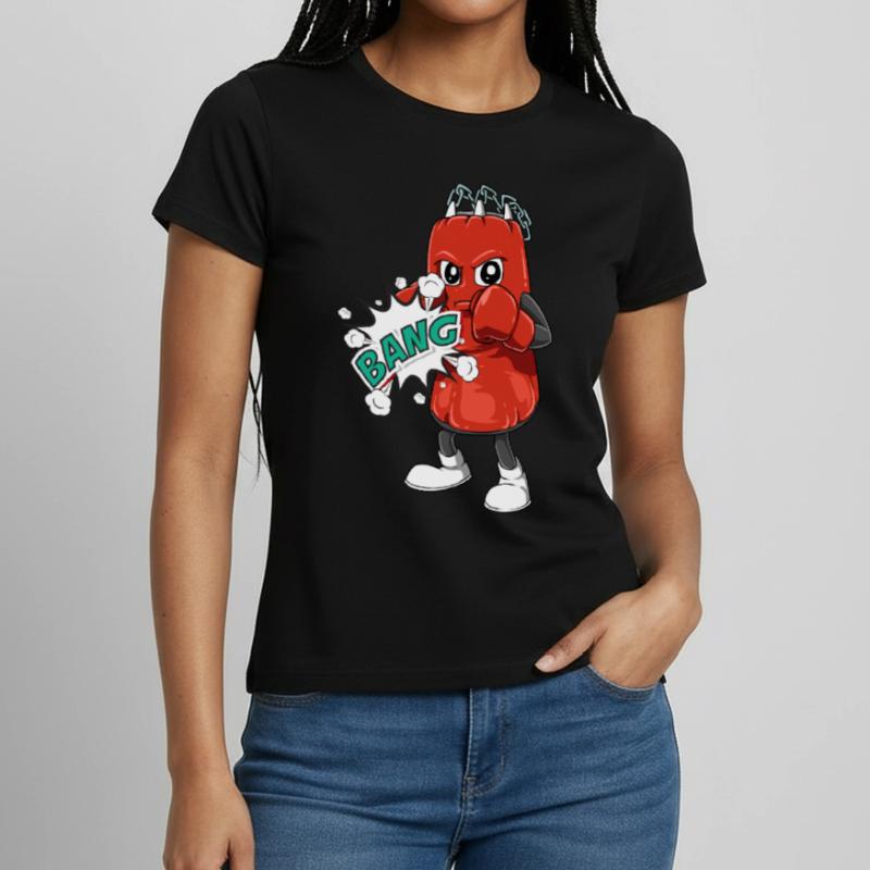 Boxe boxe boxe boxe de boxe de boxe pour un T-shirt Femme