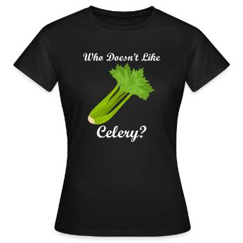 Gesundes Essen Gemüse Sellerie Essen - Frauen T-Shirt - Schwarz - Vorne - AI Model Female 172 dark (172cm)
