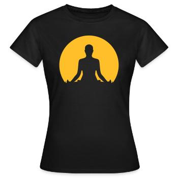 Meditation - T-shirt Femme - noir - Devant - AI Model Female 172 dark (172cm)
