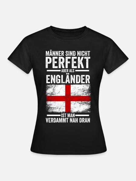 England Engländer Englisches - Frauen T-Shirt - Schwarz