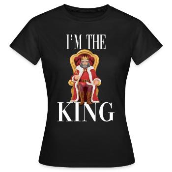 Ich bin der König - Frauen T-Shirt - Schwarz - Vorne - AI Model Female 172 dark (172cm)