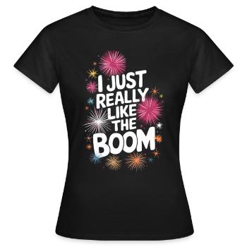 Pyrotechnie Feux d’artifice Pyrotechnie - T-shirt Femme - noir - Devant - AI Model Female 172 dark (172cm)