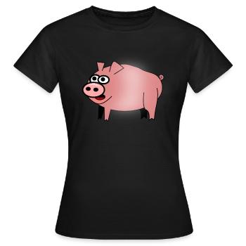 barbecue grill barbecue hamburger bacon bifteck sauver - T-shirt Femme - noir - Devant - AI Model Female 172 dark (172cm)