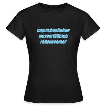 Frequent Speakers - Women's T-Shirt - black - Front - AI Model Female 172 dark (172cm)