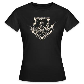 QUADRIGA 2024 PLUS FORTS ENSEMBLE - T-shirt Femme - noir - Devant - AI Model Female 172 dark (172cm)