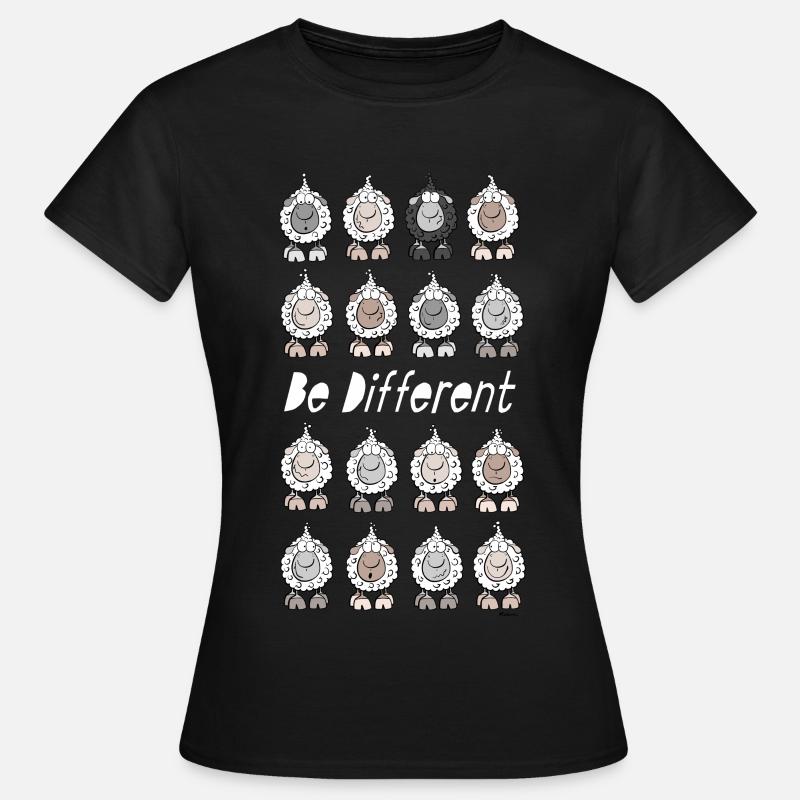 Be Different Sheep - Women's T-Shirt - black