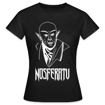 Nosferatu le vampire (blanc) - T-shirt Femme - noir - Devant - AI Model Female 172 dark (172cm)