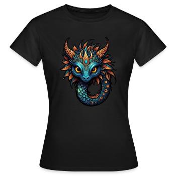 Créature fantastique adorable - T-shirt Femme - noir - Devant - AI Model Female 172 dark (172cm)