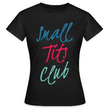 Dreifarbig Neon Script Club - Frauen T-Shirt - Schwarz - Vorne - AI Model Female 172 dark (172cm)