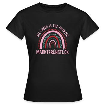 Mainz Marktfrühstück Love Rainbow - Frauen T-Shirt - Schwarz - Vorne - AI Model Female 172 dark (172cm)