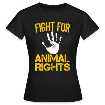 Animal Rights Animal Welfare Environment Climate Animal Love - Women's T-Shirt - black - Front - AI Model Female 172 dark (172cm)