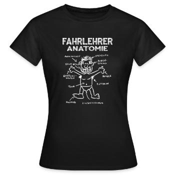 Fahrlehrer Fahrschulunterricht Verkehr Fahrschule - Frauen T-Shirt - Schwarz - Vorne - AI Model Female 172 dark (172cm)