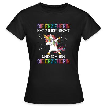 Erzieherin Kita Kindergärtnerin Geschenk - Frauen T-Shirt - Schwarz - Vorne - AI Model Female 172 dark (172cm)