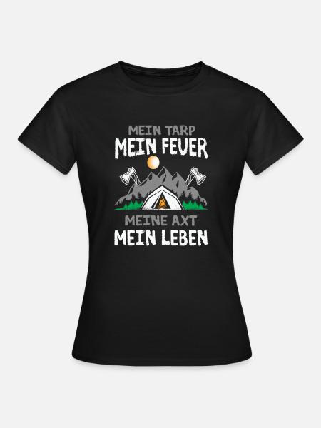 Bushcraft Survival - Frauen T-Shirt - Schwarz