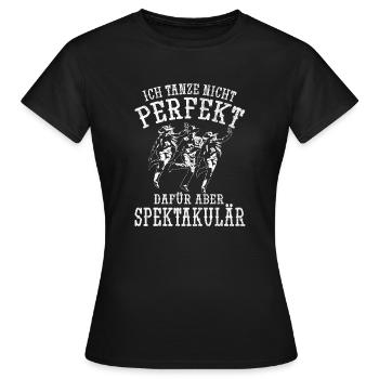 Country Linedance Line Dance Spruch Tanzgruppe - Frauen T-Shirt - Schwarz - Vorne - AI Model Female 172 dark (172cm)