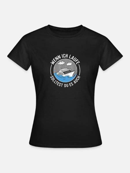 Kreuzfahrt Kreuzfahrtschiff Schiffsreise - Frauen T-Shirt - Schwarz