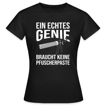 Plumber Genie Installer - Women's T-Shirt - black - Front - AI Model Female 172 dark (172cm)