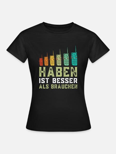 Amateurfunken Hobby Funker Funkgerät - Frauen T-Shirt - Schwarz