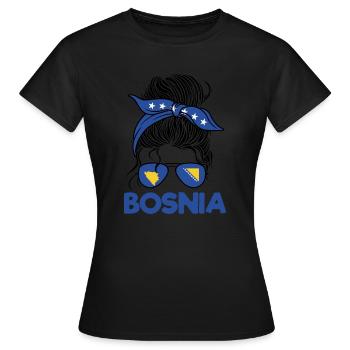 Jebiga Brate Balkan Serbien - Frauen T-Shirt - Schwarz - Vorne - AI Model Female 172 dark (172cm)