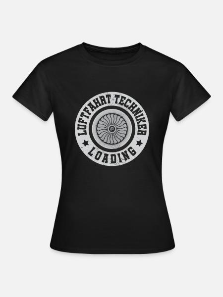 Luftfahrt Techniker - Frauen T-Shirt - Schwarz