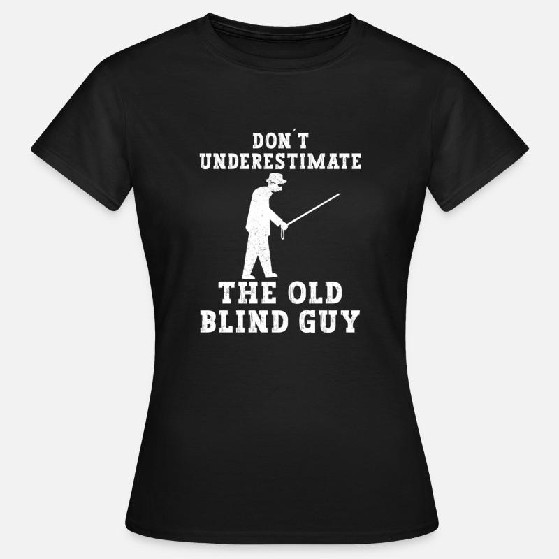 blind walking blindness - Women's T-Shirt - black