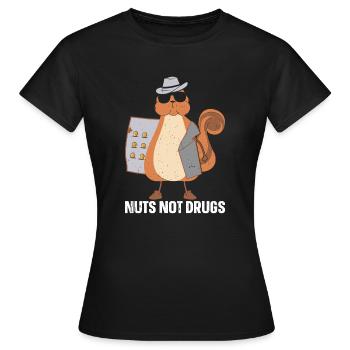 Squirrel Shadow - Frauen T-Shirt - Schwarz - Vorne - AI Model Female 172 dark (172cm)