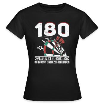 Dart Profi Dartspieler - Frauen T-Shirt - Schwarz - Vorne - AI Model Female 172 dark (172cm)