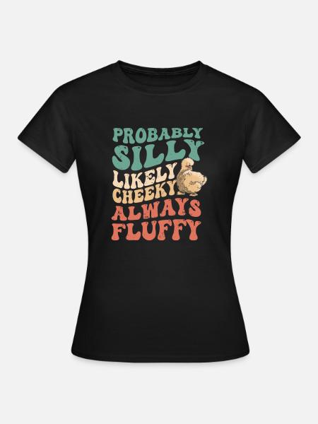 Silkie chicken - Frauen T-Shirt - Schwarz