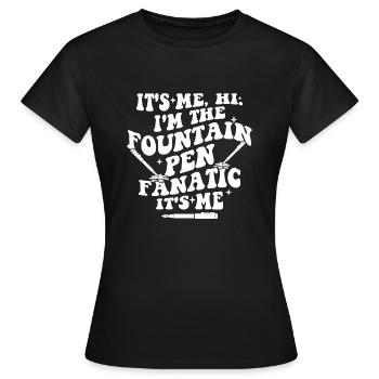 Stylo - T-shirt Femme - noir - Devant - AI Model Female 172 dark (172cm)
