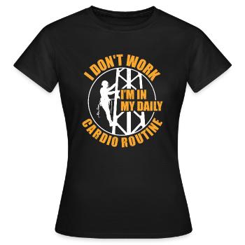 Stylo - T-shirt Femme - noir - Devant - AI Model Female 172 dark (172cm)