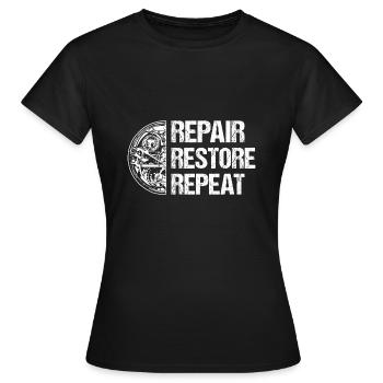 Horloger horloger - T-shirt Femme - noir - Devant - AI Model Female 172 dark (172cm)