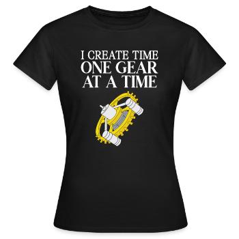 Horloger horloger - T-shirt Femme - noir - Devant - AI Model Female 172 dark (172cm)