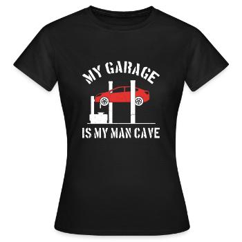 Mécanicien automobile Mécanicien automobile - T-shirt Femme - noir - Devant - AI Model Female 172 dark (172cm)