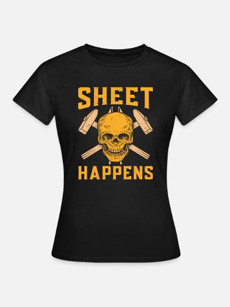 sheet metal worker - Frauen T-Shirt - Schwarz