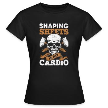 sheet metal worker - Women's T-Shirt - black - Front - AI Model Female 172 dark (172cm)