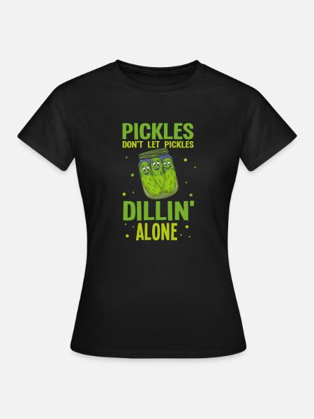 Funny Pickle - Frauen T-Shirt - Schwarz