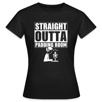 Voice actor voice over artist - Women's T-Shirt - black - Front - AI Model Female 172 dark (172cm)