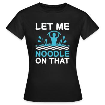 Instructeur d’aquagym - T-shirt Femme - noir - Devant - AI Model Female 172 dark (172cm)