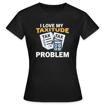 Comptable CPA Préparateur de déclarations de revenus - T-shirt Femme - noir - Devant - AI Model Female 172 dark (172cm)