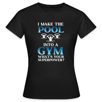 Water Aerobics Instructor - Frauen T-Shirt - Schwarz - Vorne - AI Model Female 172 dark (172cm)