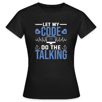 Medical Coder - Women's T-Shirt - black - Front - AI Model Female 172 dark (172cm)