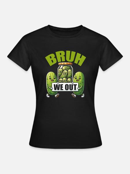 Funny Pickle - Frauen T-Shirt - Schwarz