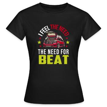 Car audio - Frauen T-Shirt - Schwarz - Vorne - AI Model Female 172 dark (172cm)