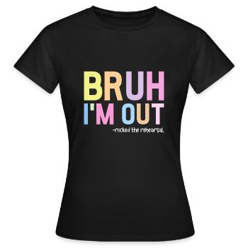 Acteur de théâtre Actrice - T-shirt Femme - noir - Devant - AI Model Female 172 dark (172cm)