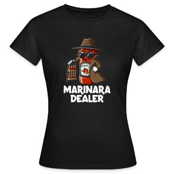 Concessionnaire Marinara - T-shirt Femme - noir - Devant - AI Model Female 172 dark (172cm)